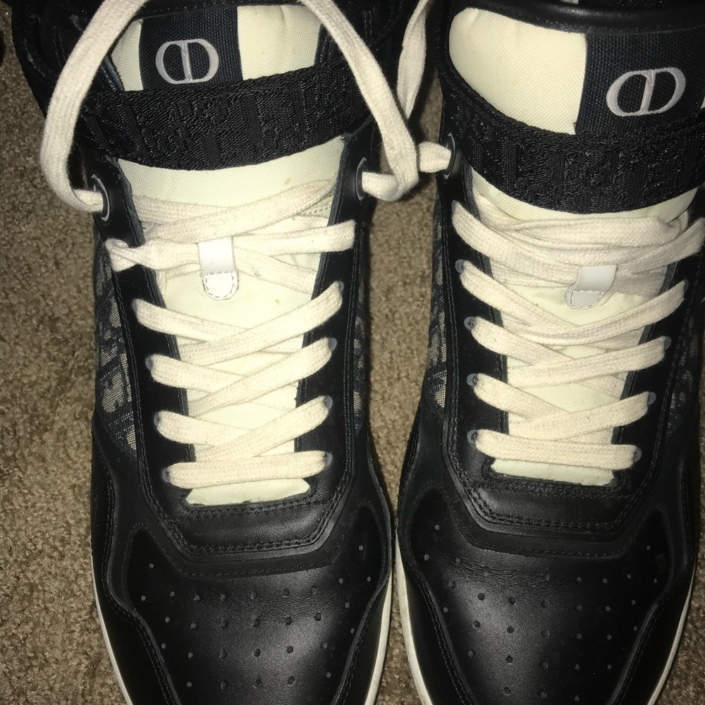Dior Monochrome High-Top Sneakers